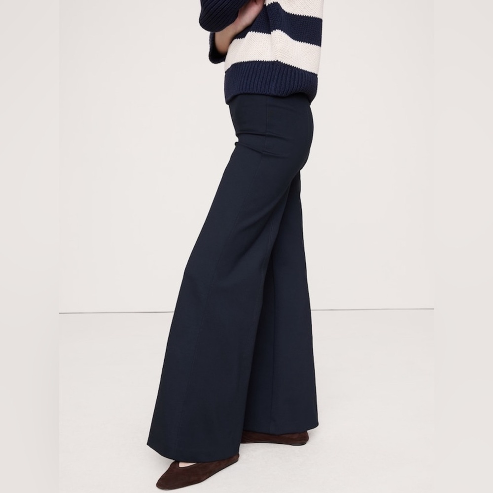 Banana Republic, Medium, Navy Wide Leg Pants - Picture 2 of 13